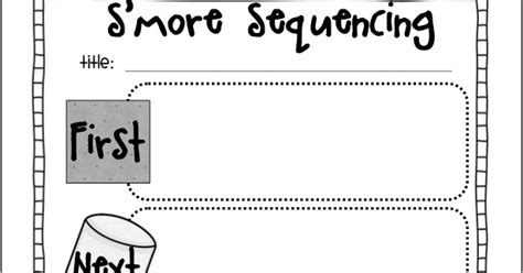 The Creative Chalkboard Smore Sequencing Freebie