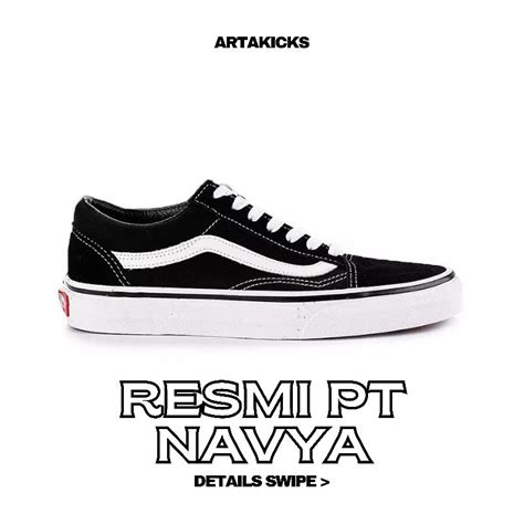 Jual Vans Old Skool Black White Classic Original Resmi Pt Navya