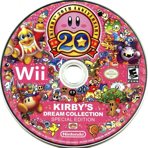 Kirby's Dream Collection: Special Edition (2012) Wii box cover art ...