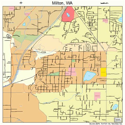 Milton Washington Street Map 5346020