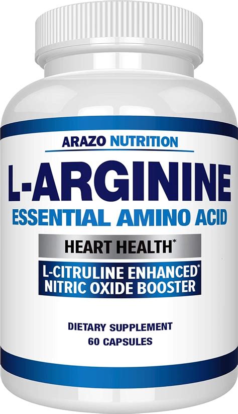 Amazon Premium L Arginine 1340mg Nitric Oxide Booster With L