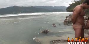 Two Horny Brazilians Enjoying Fucking Bareback On The Beach Dark Skin