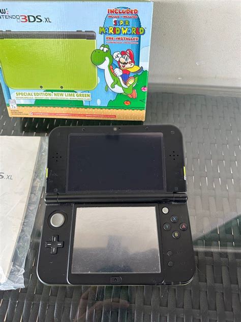 Nintendo [new] 3ds Xl Limited Lime Green Edition Full Set With Box Video Gaming Video Game