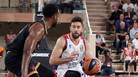 Anadolu Efes Euroleague De Monaco Ya Uzatmada Yenildi