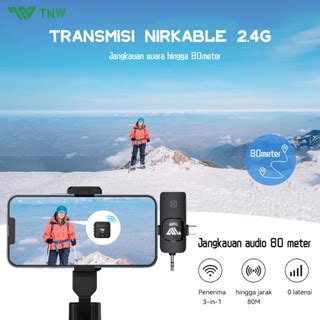 Jual TNW N12 N13 Wireless Microphone Clip On 2 Mikrofon Clip On