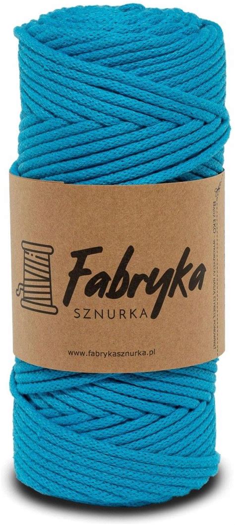 Fabryka Sznurka Pleciony Sznurek Do Makramy Niebieski Mm