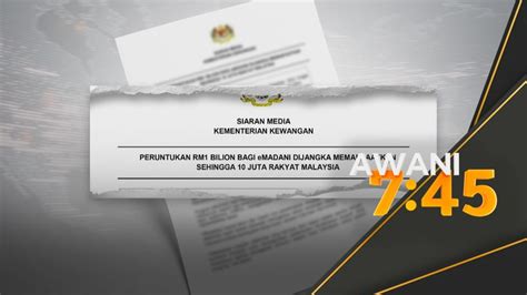 Rm Bilion Diperuntuk Manfaat Untuk Juta Rakyat Mof Astro Awani