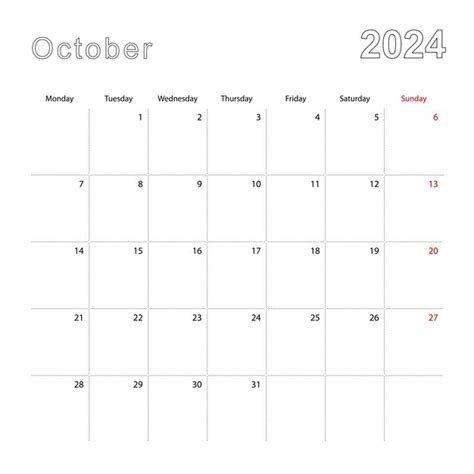 Calendar Of October 2024 In English Erica Jacinda