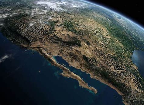 La Baja California Por Satelite Paisajes Hermosos Del Mundo Paisajes