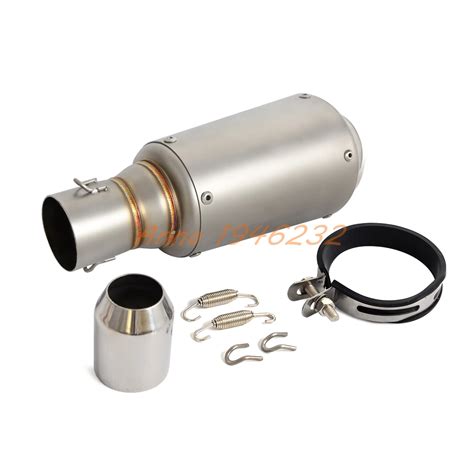 GP Stainless Steel Exhaust Muffler Pipe Slip On Motorcycle Street Bike