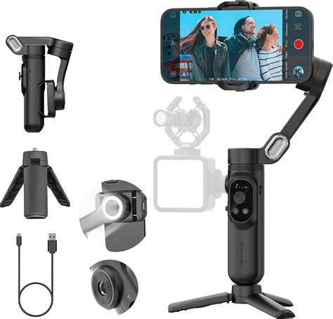 AOCHUAN 3 Axis Gimbal Stabilizer For IPhone 15 14 13 Pro Max Android