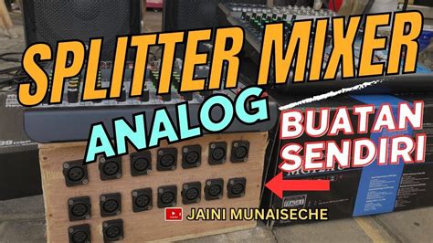 Cara Setting Sistem FOH Dan Monitor Di Mixer Analog YouTube