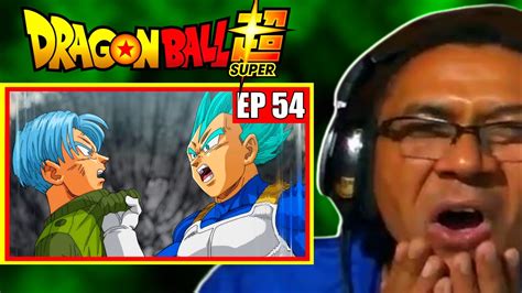 VEGETA TREINA TRUNKS PAI REAGINDO DRAGON BALL SUPER EP 54 YouTube