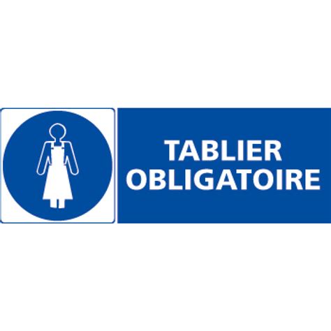 Panneau Rectangulaire Tablier Obligatoire