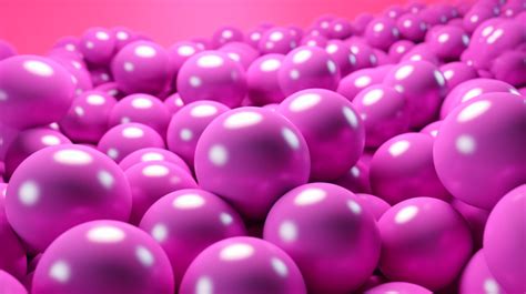 Pink Spheres Of Several Sizes Background D Pink Background Abstract