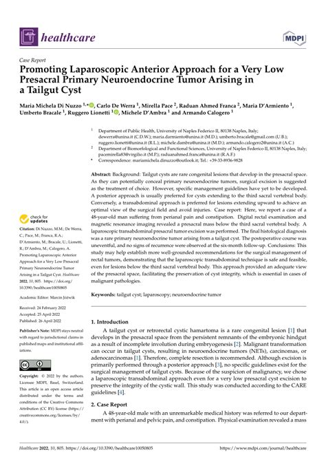 Pdf Promoting Laparoscopic Anterior Approach For A Very Low Presacral