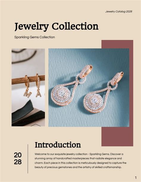 Gems Jewelry Catalogs Template Venngage