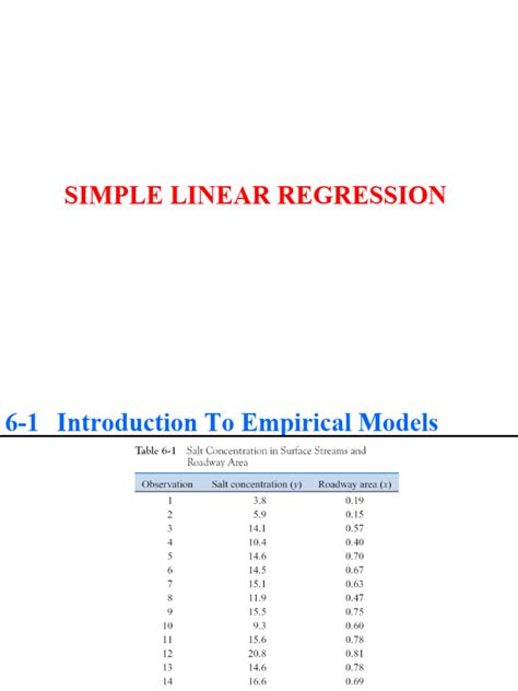 Simple Linear Regression Pdf Linear Regression Least Squares