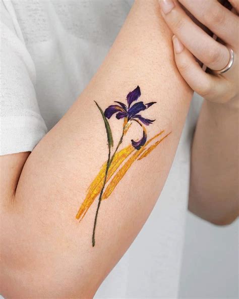 February Birth Flower Tattoo Iris Tattoo Ideas Howlifestyles