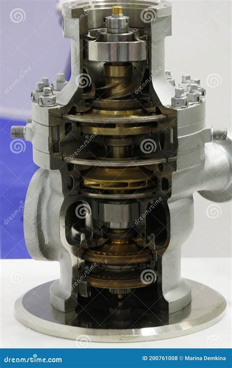 Detail Of An Electric High Pressure Centrifugal Pump For Industry Stock