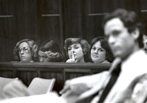 Rare Photo Of Ted Bundy Groupies At One Of His Trials [x Post