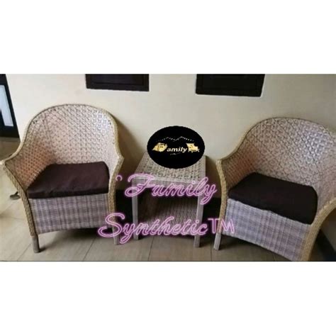 Jual Kursi Teras Santai Depan Rumah Kursi Teras Rattan Sintetis Model