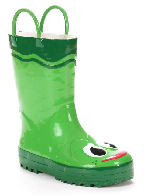 Western Chief Toddler Boys Green Frog Rain Boot