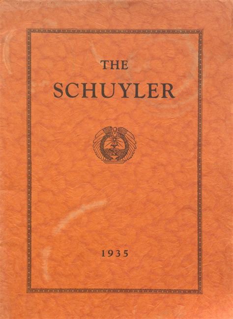 1935 Yearbook From Schuylerville High School From Schuylerville New York