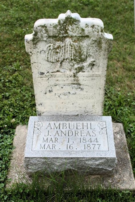 Johann Andreas Ambuehl 1844 1877 Mémorial Find A Grave