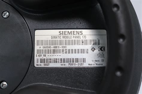 Siemens Simatic Mobil Panel 170 6av6545 4bb16 0cx0 Ebay