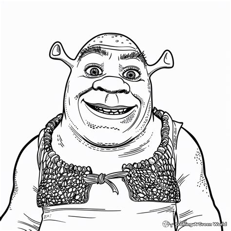 Shrek Coloring Pages Free Printable