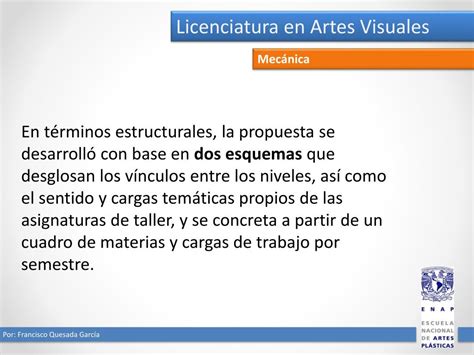 Ppt Licenciatura En Artes Visuales Powerpoint Presentation Free