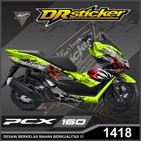 Dekal Sticker Pcx Full Body Sticker Decal Custom Pcx Desain Venom