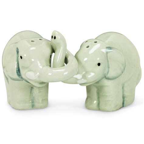 Hugging Elephant Salt And Pepper Shakers Set Collections Etc