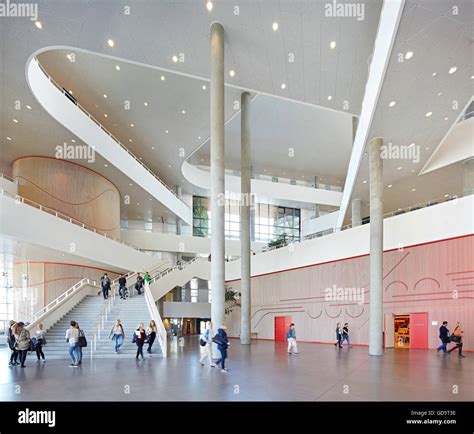 Entrance Foyer And Multi Storey Atrium With Balconies And Columns Sdu