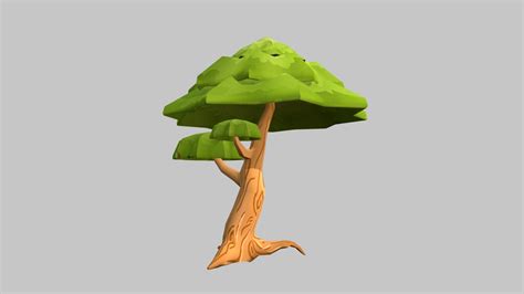 Stylised Tree Handpainted Textures Download Free 3d Model By