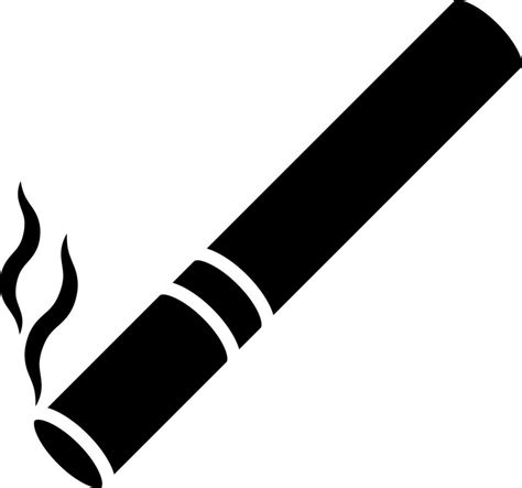 Cigarette icon or symbol in Black and White color. 24292277 Vector Art at Vecteezy