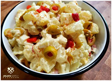 Green Olive Potato Salad Recipe Julias Simply Southern