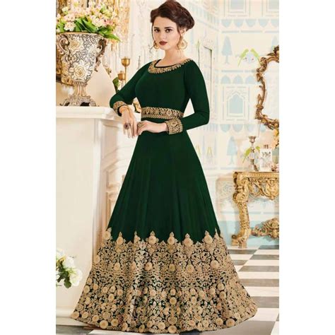 Pin By Junior Lima On Moda Feminina Anarkali Gown Embroidered Gown