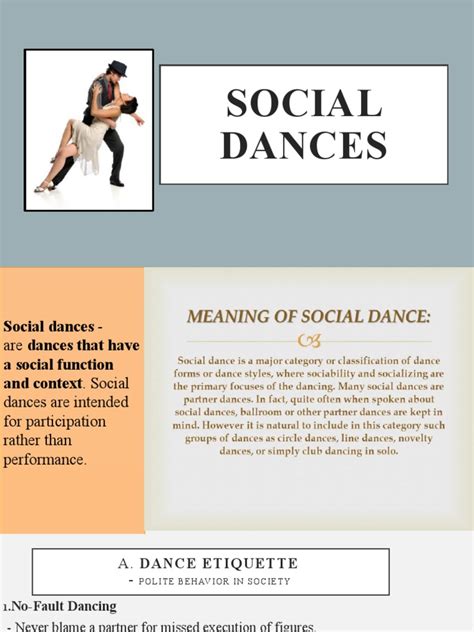 Social Dances | PDF | Dances | Flexibility (Anatomy)