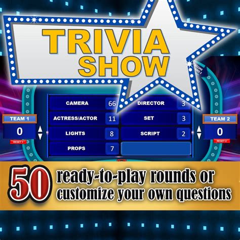 Trivia Show Powerpoint Template Game Zoom Team Building Games Family ...