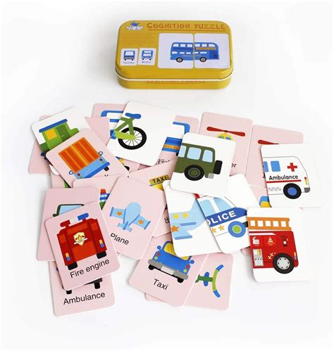 Pcs Baby Infant Flash Card Jigsaw Cognition Puzzle Shape Matching