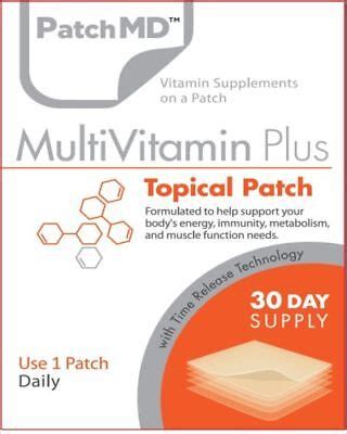 Patchmd Multivitamin Plus Topical Vitamin Patch Day Supply Patch Md