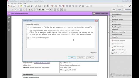 Adobe Acrobat Javascript Tutorial