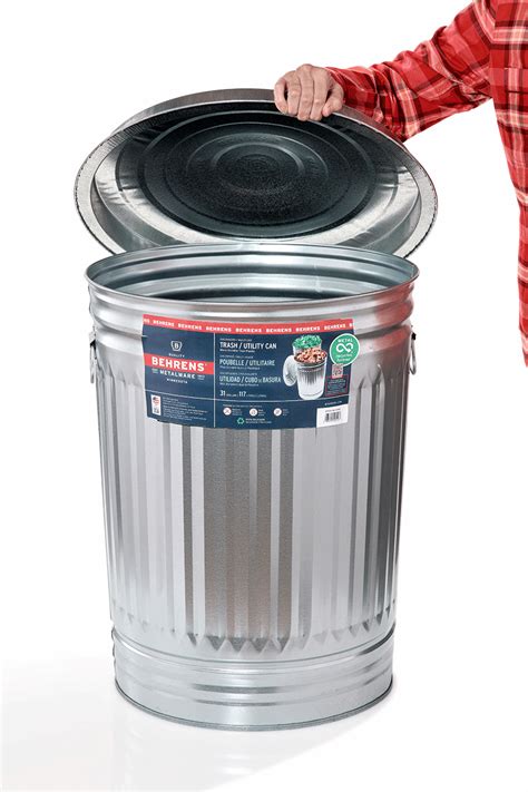 Metal Trash Can Lid