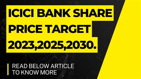 ICICI BANK SHARE PRICE TARGET 2023 2025 2030 CAN IT REACH 5000INR