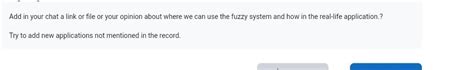 where we can use the fuzzy system and how in the | Chegg.com