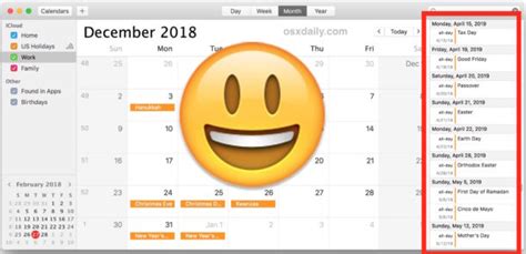 How to Show a List of All Calendar Events on Mac