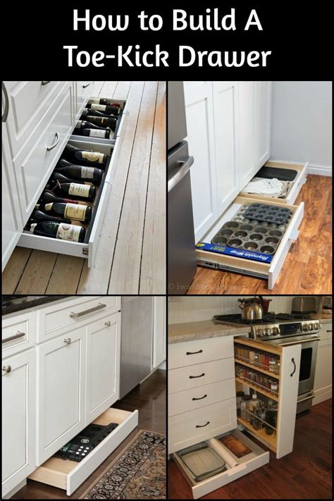 Compact Toe Kick Drawer Save Space In 11 Practical Steps Diy Kitchen