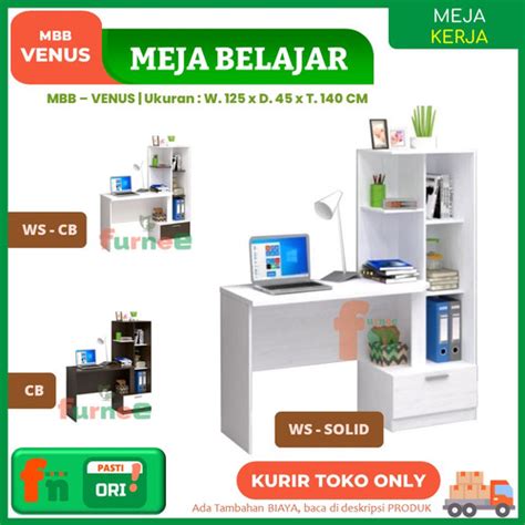 Jual Furnee Meja Belajar Meja Kerja Meja Minimalis Mbb Venus Ws